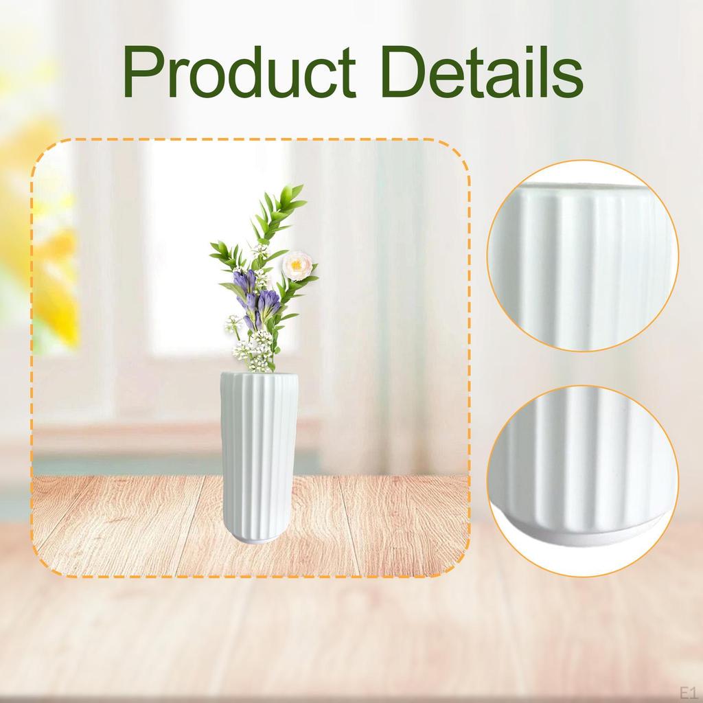 Große Bodenvase, Mittelstück für Innen- und Außenpflanzen, Heimdekoration, Blumenvase Kamin,