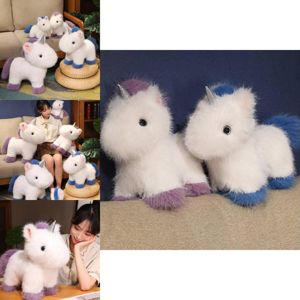 Adorable Standing Unicorn Plush Doll Soft Stuffed Toy For Boys And Girls Birthday Gift