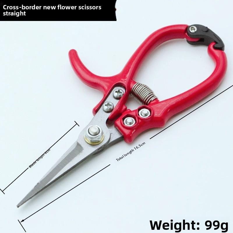 Garden Pruning Shears With Chrome Vanadium Steel Blade For Home Gardening And Floral Cutting