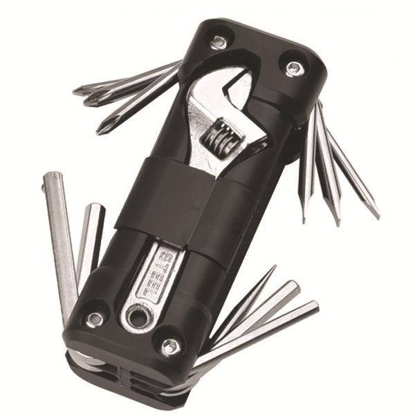 Multi-function Combination Tool Outdoor Camping Bike Motorcycle Tool Carbon Steel KT-02 чёрный