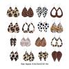 Leopard Print Earrings Girl Fashion Accessory Body Ornament Female Jewelry Adornment Hanging Decor Dual-sided Ear Dangles