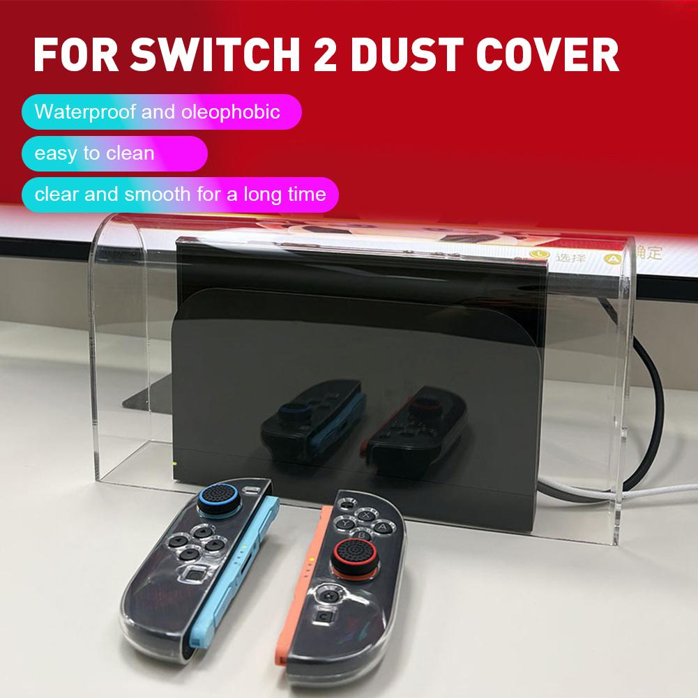 HD Transparent Dust Cover Display Box Host Cover for Switch NS Game Console Dock Protective Case Acrylic Hard Cover Accessories