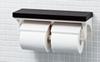 LIXIL INAX CF-AA64KU/LD Double Towel Holder with Shelf, Crea Dark