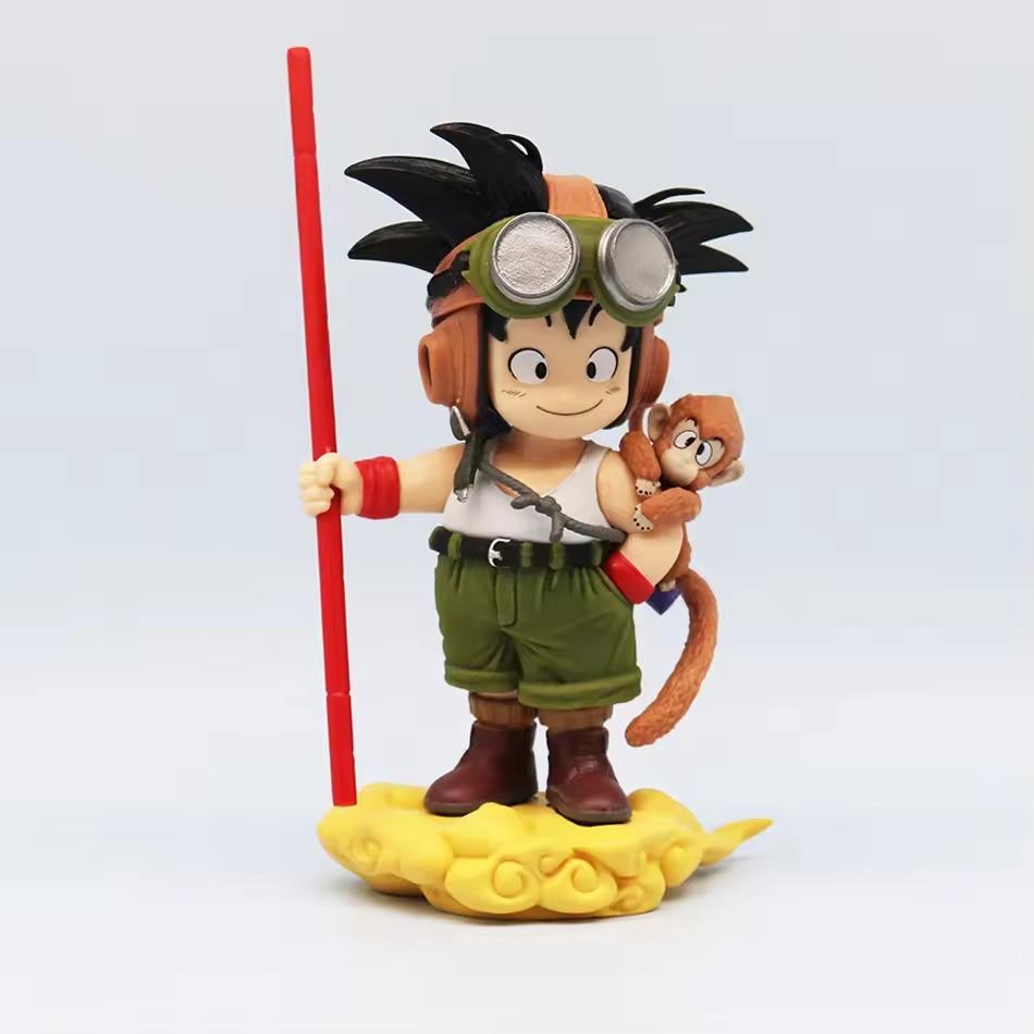 16CM Anime Dragon Ball Son Goku Figure DRAGONBALL SNAP COLLECTION Vehicle Series Pilot Dressing Model Toy Doll Aciton Figure