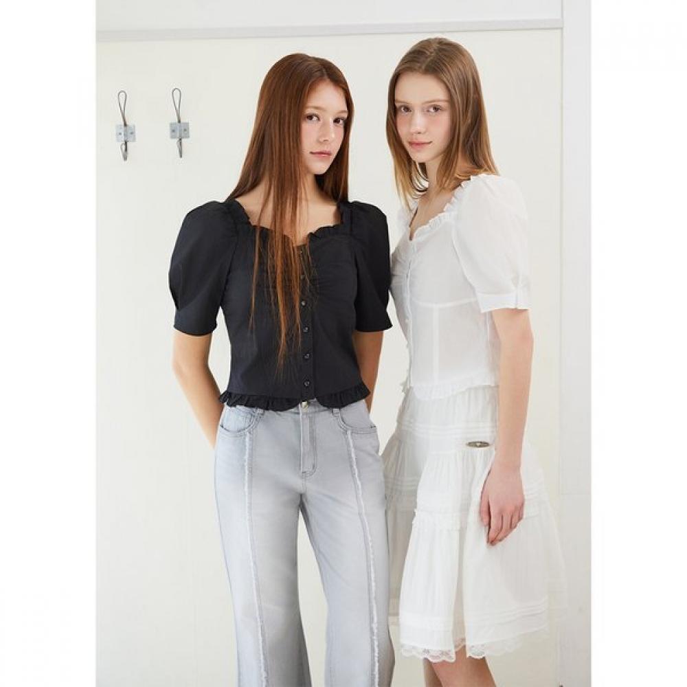 EGOIST Lovely Shirring Volume Blouse  Es2obl06 