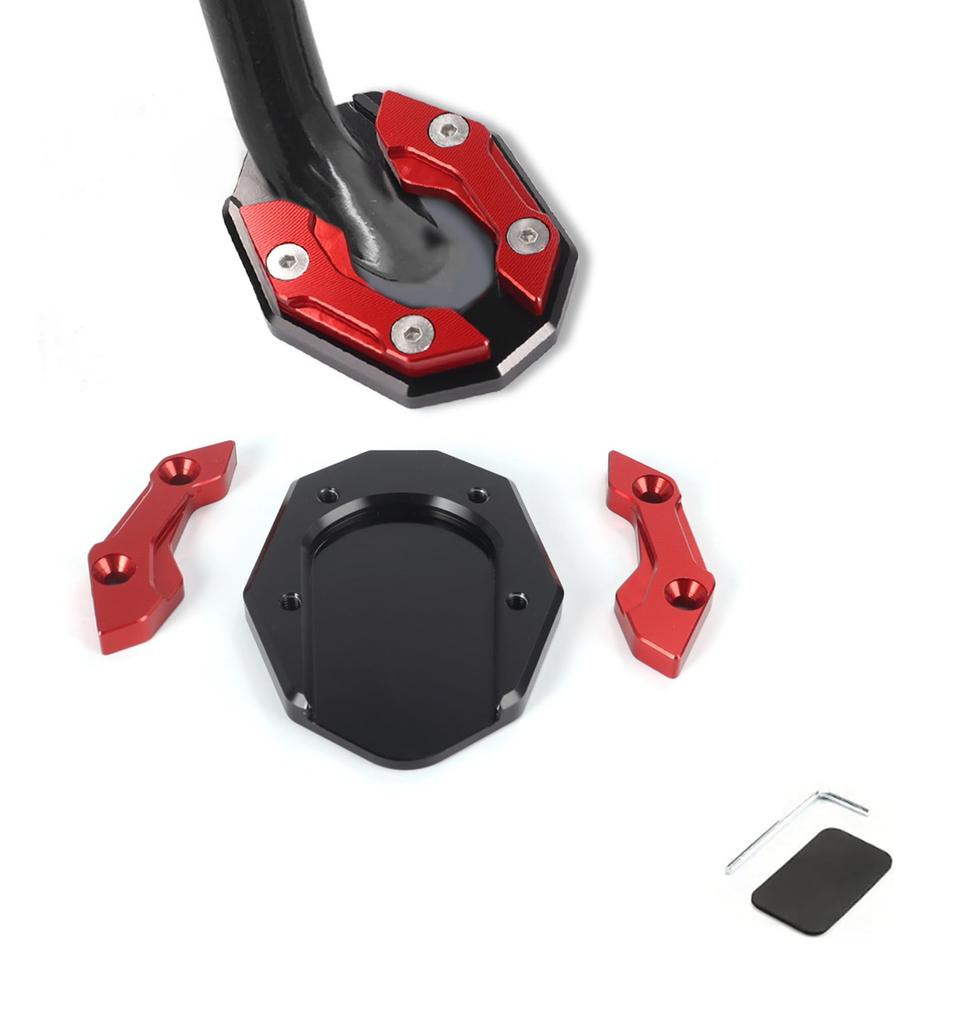 Bike Side Stand Plate Kickstand Plate Spacers - Side Brackets for Weak Grounds, Improved