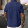 Herren Sommer Colorblock Revers Kurzarmhemd Herren Casual Mode Kurzarmhemd