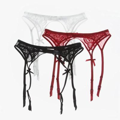 Women'S Suspenders Lace Garter Belt Adjustable Double Breasted Waist Sexy Lingerie Plus Size Transparent Underwear For Stockings