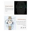 POEDAGAR Luxury Ladies Wristwatch Luminous Waterproof Date Week Woman Dress Watches Stainless Steel Watch Quartz Clock+Box