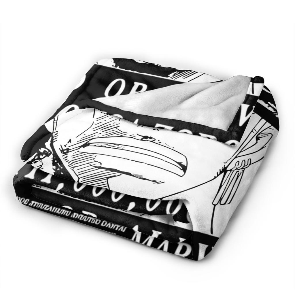 Zoro Wanted Luffy Anime Blanket Flannel Throw Blanket Bedroom Sofa Printed Ultra-Soft Warm Bedsprea,