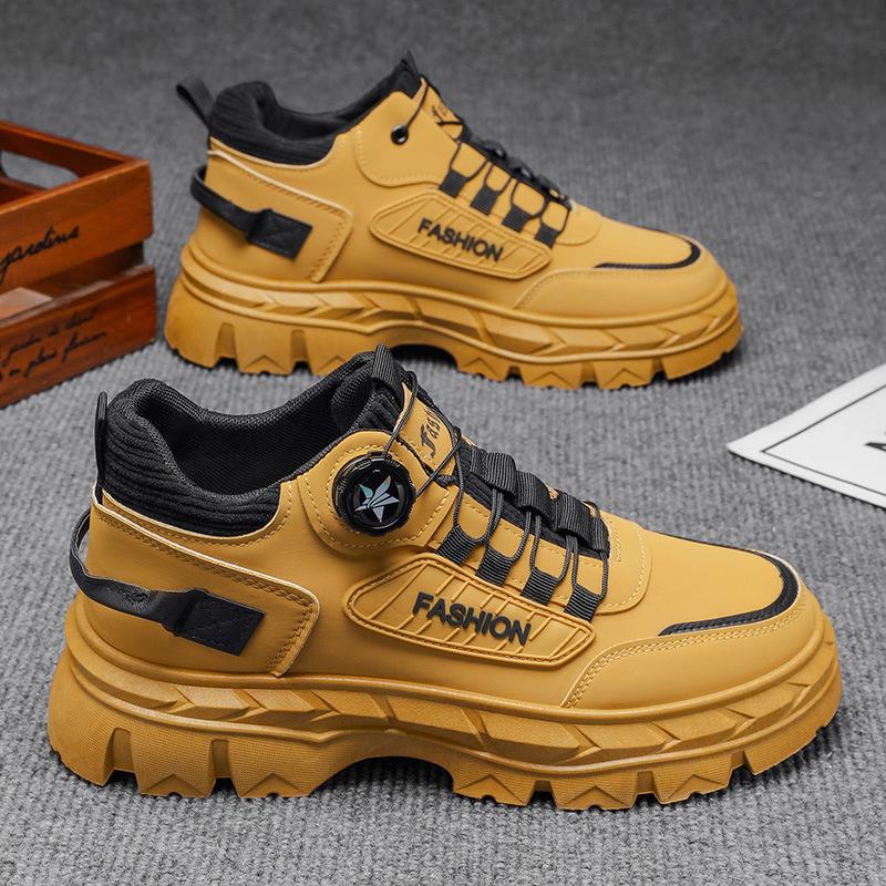 

Осень новая обувь мужская высокая спортивная платформа повседневные ботинки нескользящие уличные ботинки Мартин 44