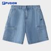 FUSION Men's Casual Denim Shorts