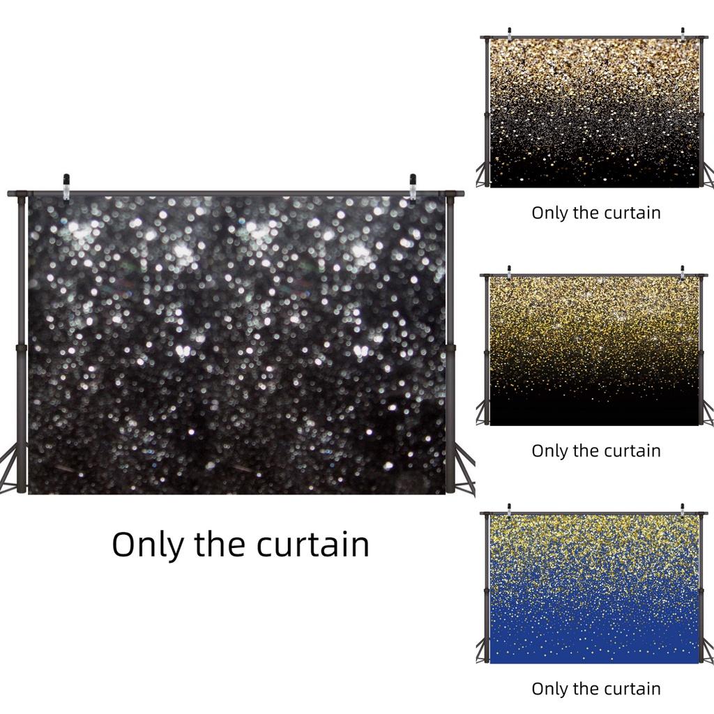 Vintage Abstract Party Photography Backdrop Cloth For Festive Decoration Black Gold Background With Glittering Highlights Characters)