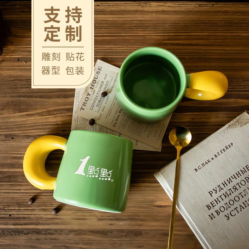 Caneca com Logo para Imprimir Copo de Água Cerâmico Copo de Escritório Copo de Água Criativo para Casa