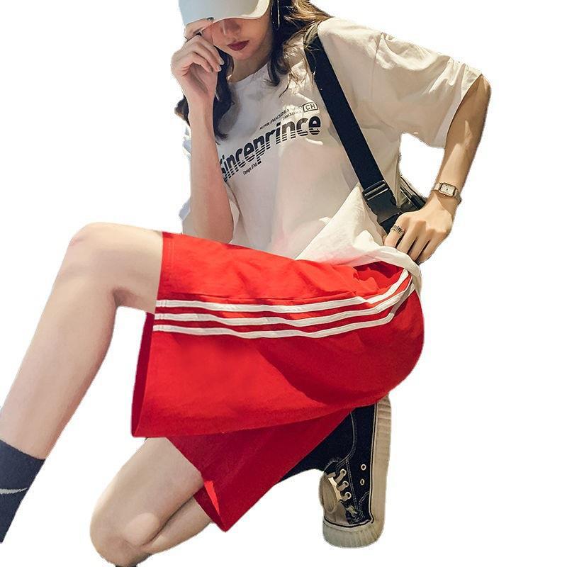 

Летние спортивные штаны для девушек, повседневные шорты для девушек, широкие брюки для бега 2XL