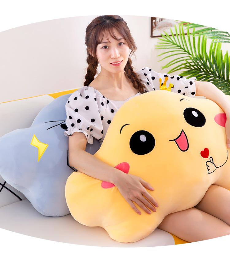 Cartoon Cloud Plush Pillow: Cute Doll for Girls, Soft Cushion for Bed