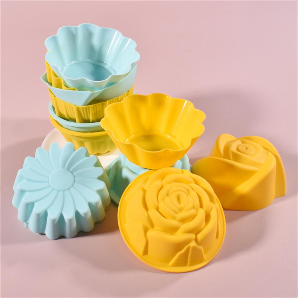 2/4PCS Baking Supplies Easy To Clean Silicone Mold Not Easy To Slip Moderate Size Baking Molds Mafin Cup Soft And Resilient