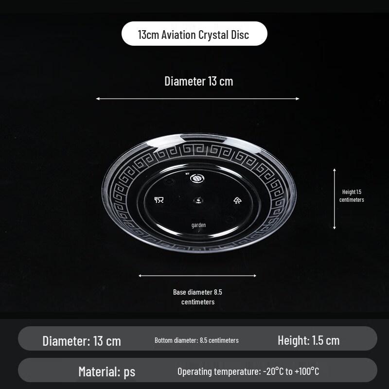 

ZISIZ Disposable Crystal Plastic Plates