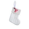 Kids' Embroidered White Knit Christmas Stocking - Holiday Decor