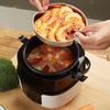 Electric Lunch Box 2L Travel Rice Cooker Small 12V 24V for Car Cooking Soup Porridge Rice Heating Keeping Warm Function