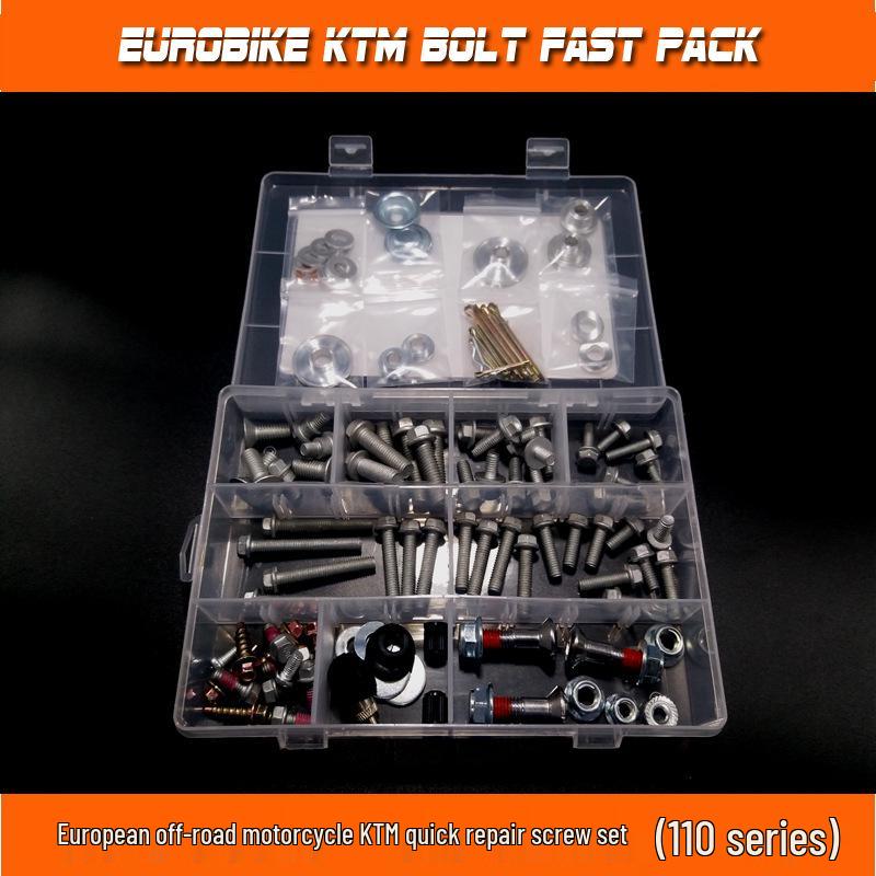 KTM & Husqvarna Off-Road Motocykl 110ks Sada šroubů pro rychlou opravu