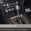 Luxury Carbon Fiber Front Center Storage Box Cover For Ford Mustang 2015-