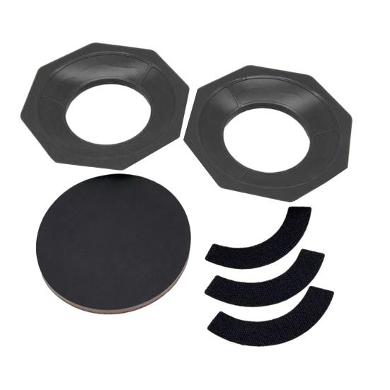 2Pcs Bowling Ball Stand with Sponge Universal Sanding Pad Holder Precision Surface Maintenance Tool Bowling Cleaning Polishing Display чёрный