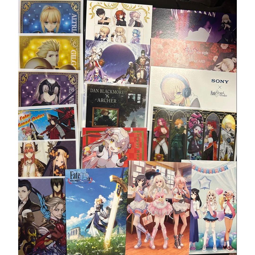 Fate Grand Order etc. Postcard Bromide Bulk Sale