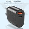 20W QC 3\.0 Dual USB Fast Charger Support Fast Charge Portable USB Type\-C Charger QC 3\.0 For for