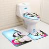 Christmas Bathroom Floor Mat Toilet Three-Piece Set