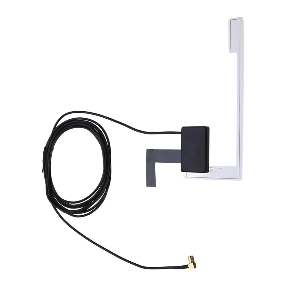 Autoradio Fensterantenne mit SMB-Adapter Aktive DAB-Antenne Versteckte Klebeantenne für Fenster, Dach, Windschutzscheibe für Fahrzeug, LKW, SUV