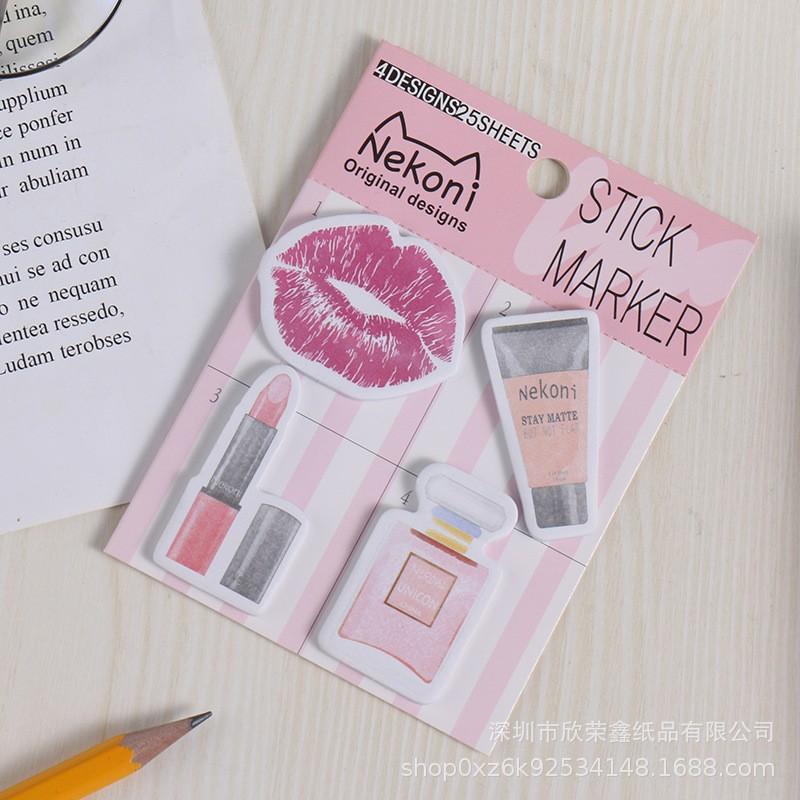 Kawai LovelyWholesale Cute Cartoon Color Handbook Material Stickers Decorative Sticky Notes Can Be Pasted for Students Gift