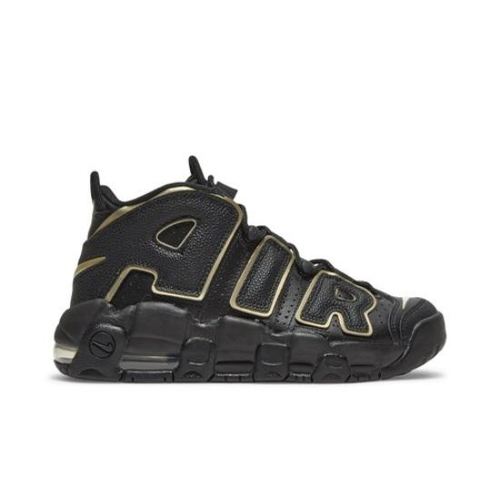 Nike Air More Uptempo GS Negro Oro Metálico Estrella DD3038-001