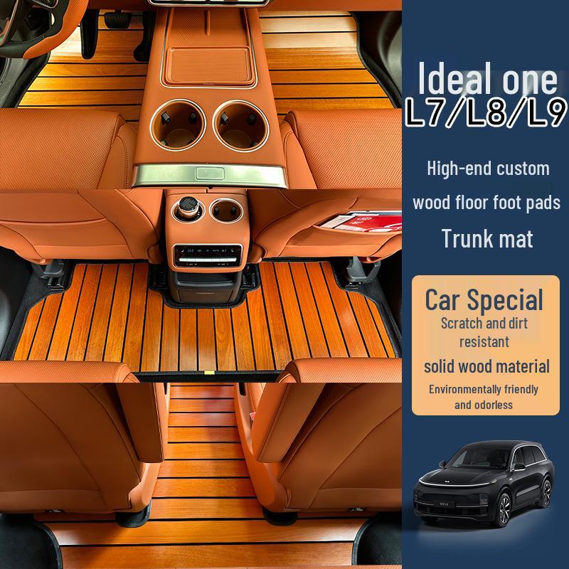 Ideal L8/L7/L6/L9 Solid Wood Floor Mat Pad for Cars