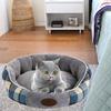Large Size Lattice Bed Cat nest Warm Round Home Fabric Kennel Short Plush Soft Pet Supplies Durable