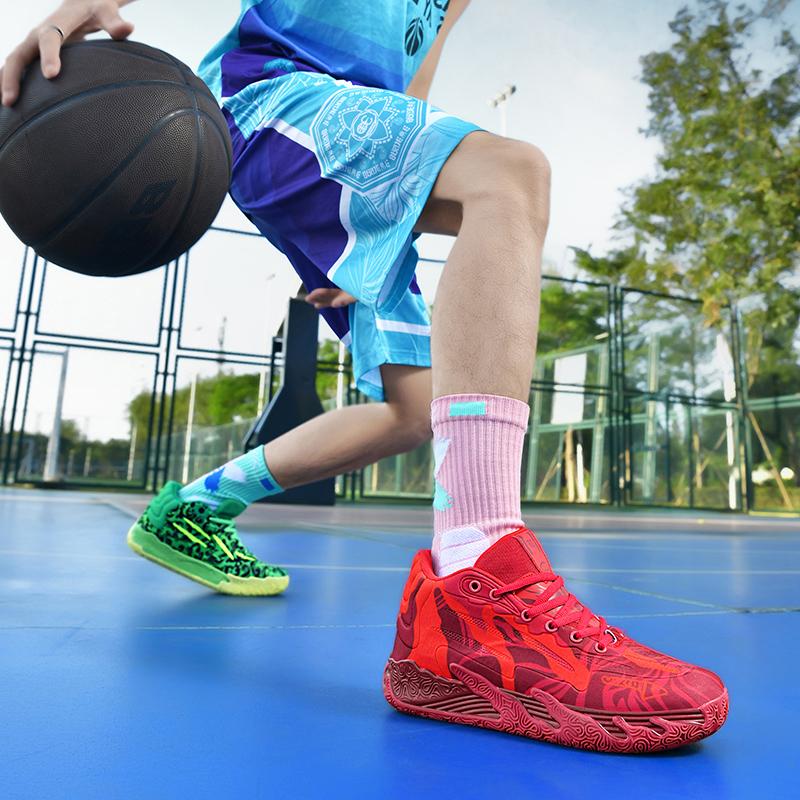 Pánské basketbalové boty Prodyšné odpružení Protiskluzové Odolné Běžecké boty Gymnastický trénink Atletické basketbalové tenisky pro ženy