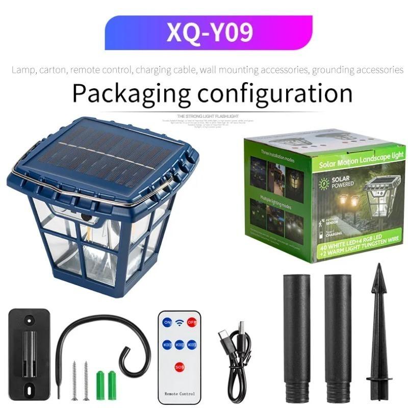 Lumini solare retro multifuncționale de 2000 lm. Lumini de gazon. Lumini de perete. Lumini stradale IP65, impermeabile, cu scop dublu, pentru iluminarea zonelor mari