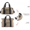 Men's Canvas Tote Travel Bag Large Capacity Luggage Shoulder Crossbody Bag Korean Sport Gym Fitness Duffels Short Trip Bags