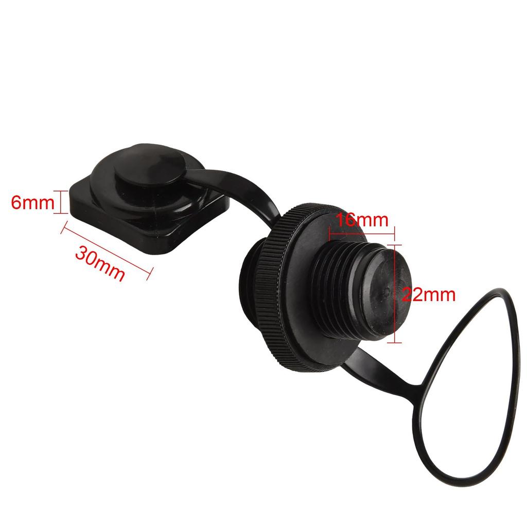 For Inflatable Boat Air Valve Cap ABS Plastic Leak Proof Design 2pcs Pack