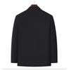 Men's Zhongshan Suit Set for Middle-Aged and Elderly - Autumn/Winter Grandpa's Tang Suit Outerwear