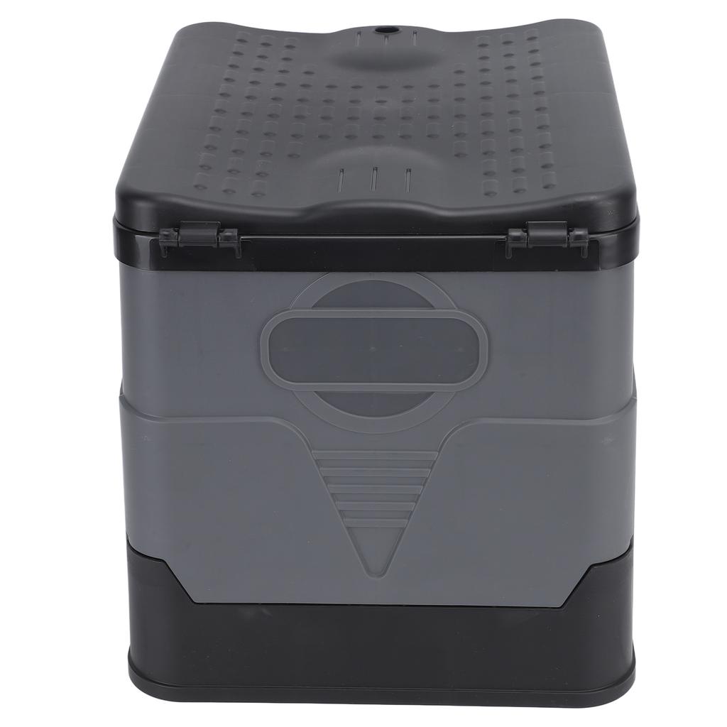 Portable Folding Toilet for Camping Portable Potty Travel Toilet with Cover for Camping Car Travel Outdoor Hiking Black