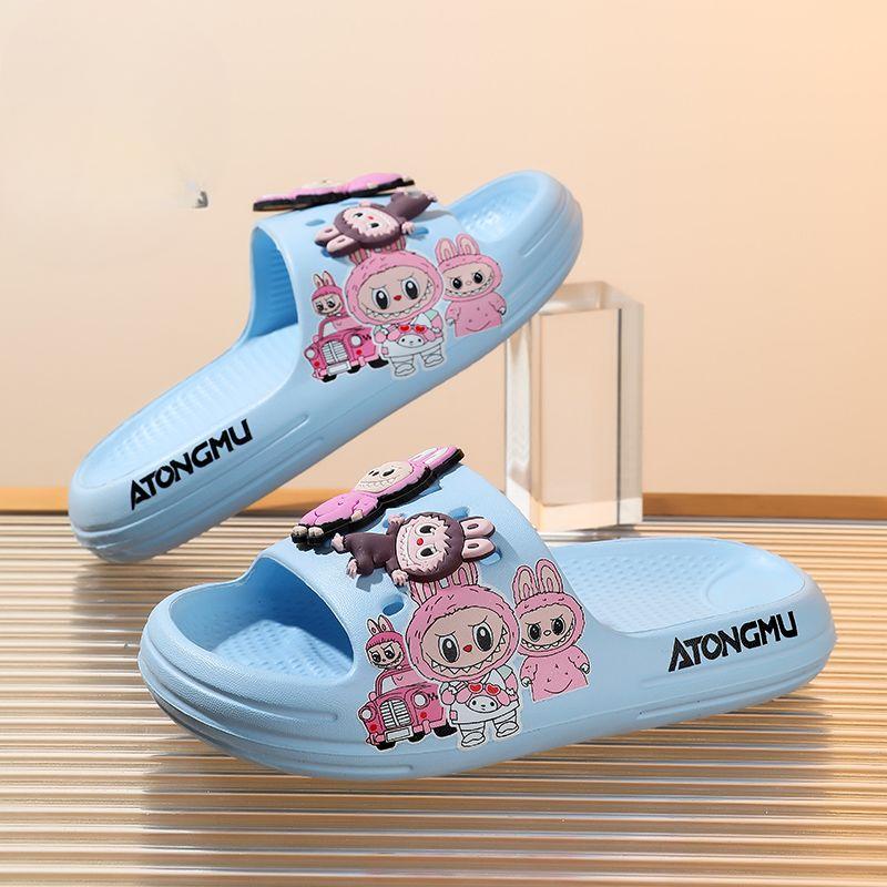 Dětské EVA žabky Letní Roztomilé Kreslené Protiskluzové Pantofle s Gumovou Podrážkou