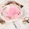 Cartoon Cute Simulation Poodle Fur Ball Toy Keychain Creative Cute Dog Fur Ball Bag Pendant Fashion Birthday Christmas Gift
