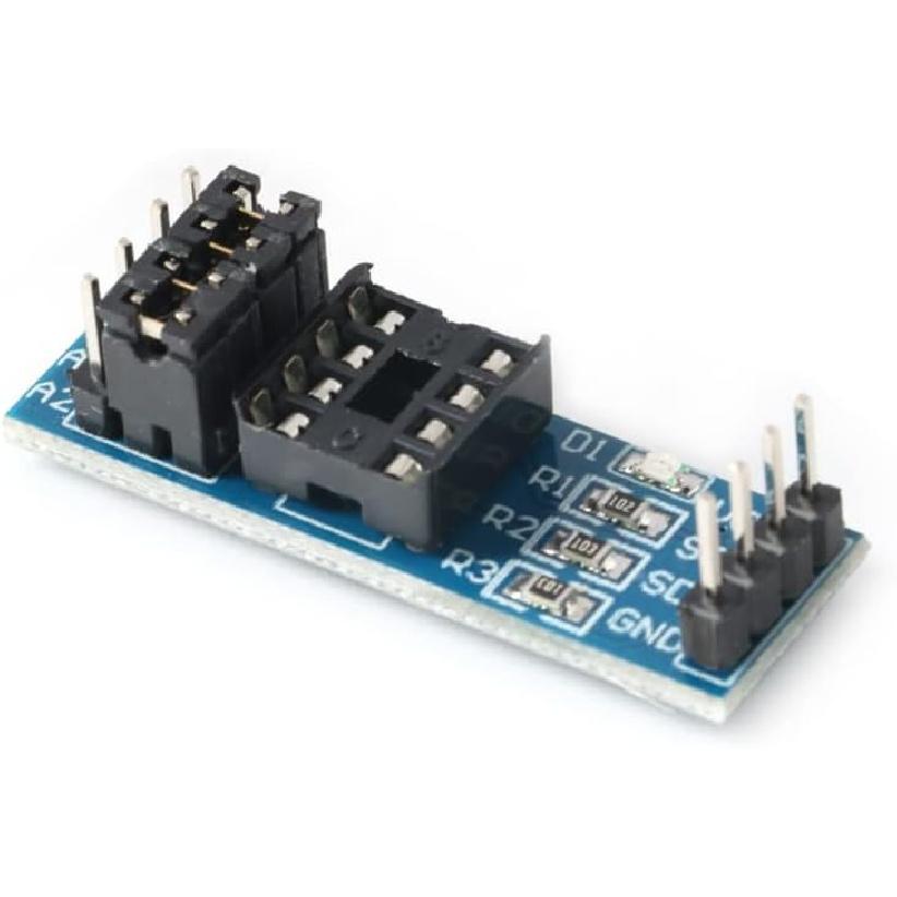 10Pcs AT24CXX EEPROM Memory Module I2C Interface 8 Pin Memory Modules PCB Excluding Chips Board Pull Up Resistor Board