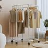 Hexagonal Rotating Garment Rack Free Standing Heavy Duty Clothes Hanger Space Saving Dormitory Laundry Organizer Multi Hook Drying Stand Iron Frame
