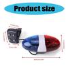 6 LED Light 4 Sounds Trumpets Cycling Horn Bells Warning Light Children Bike Scooter Lamp Bike Electronic Horn Siren