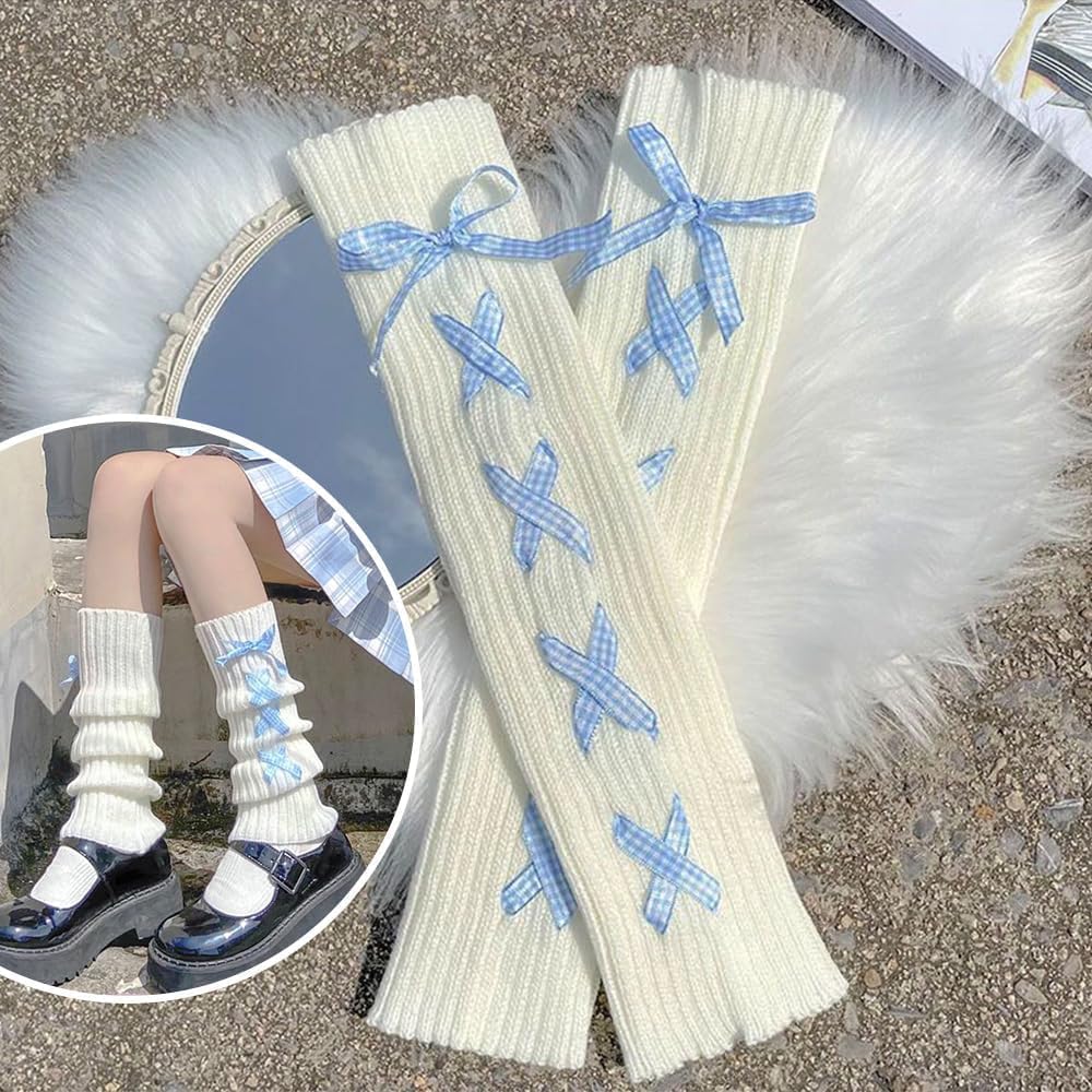 XiTren School Loose Knit Leg Warm Socks for Middle and High School Perfect for Indoor Solid Color Socks, Warmers, Knee-High Girls, Stretchy, School,