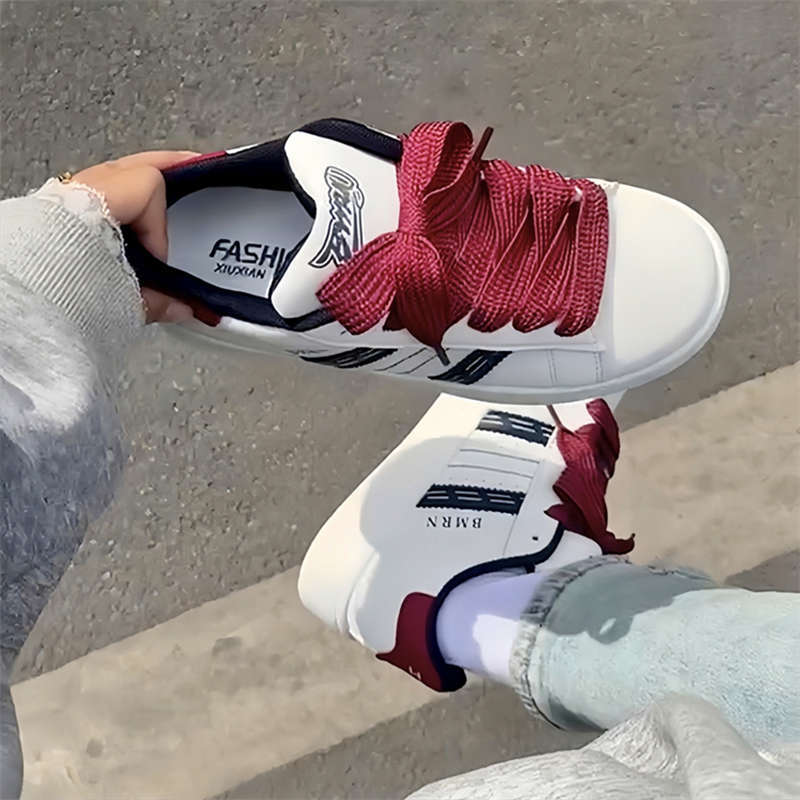 Pantofi sport casual de toamnă pentru femei, cu talpă groasă, ușori, pantofi de skate cu talpă plată pentru cuplu, pantofi tip pâine