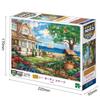 Epoch 1053 Super Small Piece Jigsaw Puzzle Sea Garden Cottage Illustration Art 26×38cm 32-608s with Adhesive Spatula and Ticket