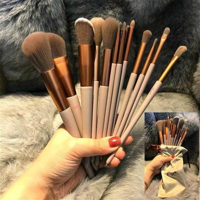 Set di pennelli per trucco professionale da 13 pezzi, morbida pelliccia, evidenziatore di bellezza, fondotinta in polvere, correttore, strumento cosmetico multifunzionale